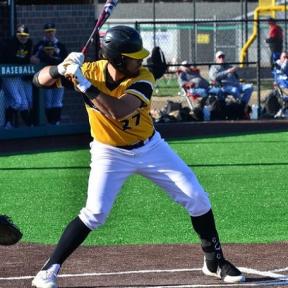 Justin Johnson Had Two Doubles and Scored a Run in Cloud County's Game One Win Against Hutchinson on Saturday, April 8th