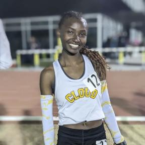 Cloud County's Lucy Ndungu Set a School-Record in the 5,000 Meters at the 2023 KT Woodman Classic in Wichita