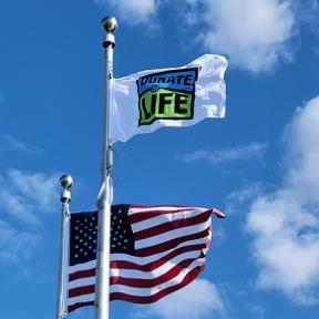 North Central Kansas Medical Center and Midwest Transplant Network Held a Flag-Raising Ceremony Monday, April 10th in Recognition of Donate Life Month.