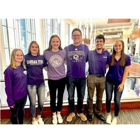 K-State College of Business Administration Students Took Home Third Place at the National Deloitte Audit Innovation Campus Challenge. Members of the Team, from Left: Julianna Poe, Riley Jacobson, Michelle Olberding, Blake Steele, Brent Thein, and Ashley Hammes