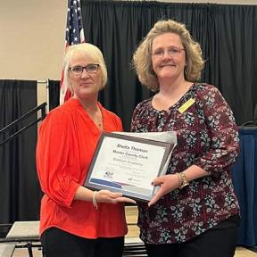Cloud County Clerk Shella Thoman Received Master County Clerk Designation at the Kansas County Clerks & Election Officials Association (KCCEOA) Annual Spring Conference in Topeka