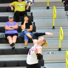 The Cloud County Community College Volleyball Team Swept York College JV, 25-7, 25-10, 25-9, Before Knocking Off Southeast Community College in Straight Sets, 25-17, 25-15, 25-7, on Monday, September 2nd