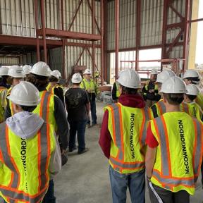 Nearly 200 High School Students Took Part in Cloud County Community College's First Ever Ag & Welding Day, Receiving a Tour of the Construction of the College's New Technical Education and Innovation Center