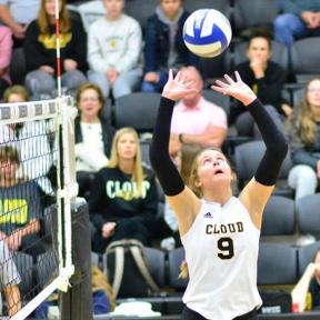 The Cloud County Community College Volleyball Team Suffered a 13-25, 17-25. 21-25 Loss to the Colby Trojans in the Quarterfinal Round of the 2023 NJCAA Region VI Tournament on Wednesday, November 1st