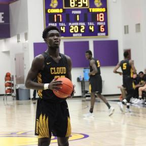 Cloud County's Abdoulaye Fall Finished with 14 Points while Playing a Team-High 38 Minutes on Saturday, December 2nd at Dodge City