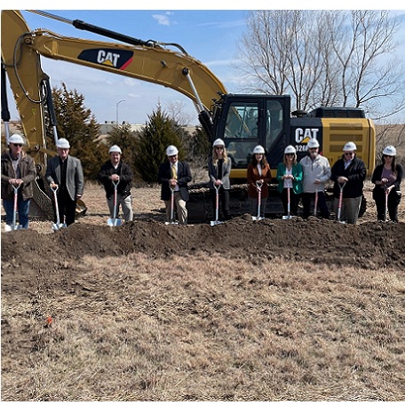 The Cloud County Community College Board of Trustees and Administration Broke Ground on a New Technical Education & Innovation Center on Wednesday, March 29th