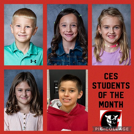 Concordia Elementary School Students of the Month for April