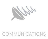White communication logo