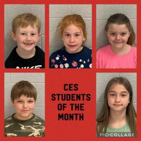 Concordia Elementary School Students of the Month for March