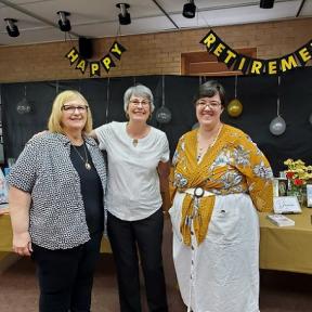A Retirement Reception was Held August 20th for Library Youth Services Coordinator Alice Bachand and Director Denise de Rochefort-Reynolds.  New Library Director Lyndsey Kopsa Received an Official Welcome from the Community During the Reception