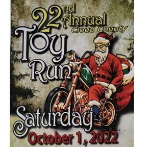 The 22nd Annual Cloud County Toy Run Will be Held on Saturday, October 1st in Concordia