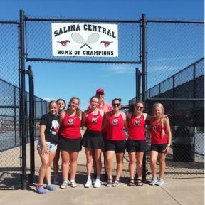 The Concordia High School Varsity Girls Tennis Team Competed at the Salina Central Invitational on Monday, September 19th