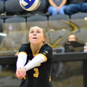 The Cloud County Volleyball Team Won their Final Five Matches to Improve to 12-17 Overall Following a Three-Set Sweep of Kansas Wesleyan JV