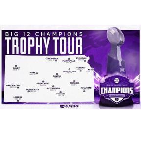 The Big 12 Championship Trophy Will Visit Concordia During a 19-Stop Championship Trophy Tour This Week