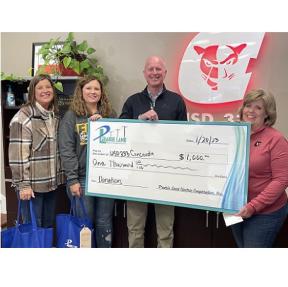 Prairieland Electric Cooperative Inc. Has Donated $1,000 to the Concordia USD 333 Education Fund to Provide Educational Resources for Schools