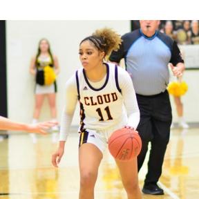 Bailey Burns Scored Nine of Cloud County's 14 First-Half Points on Wednesday, February 28th
